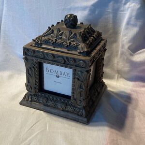 Bombay Ornate Bronze Painted Resin Photo Cube